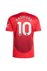 Manchester United Marcus Rashford #10 Voetbaltruitje Thuis tenue 2024-25 Korte Mouw